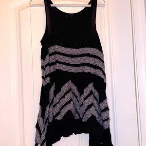 Sleeveless Black Blouse XS